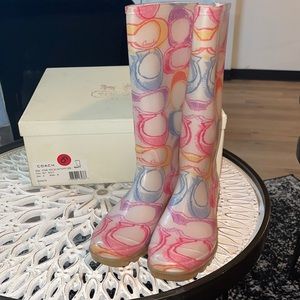 COACH rain boots